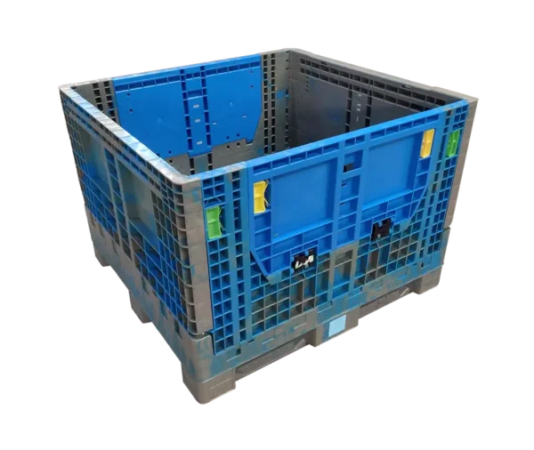 Lightly Used Monoflo 45" x 48" x 34" Mixed Color Bulk Container