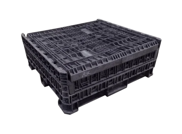 Reconditioned Orbis 45" x 48" x 39" All Black All Good Runner Bulk Container - Image 2