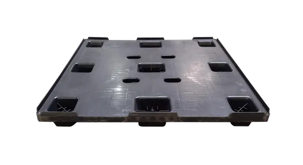 Used HPJ Industries  45" x 48" x 6" Polypropylene 9 Leg Pallet - Image 2