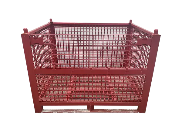 Used HPJ Industries 54″ x 44″ x 40″ Wire Basket 54″ Side – 1 Drop Door with Top Stacking Pegs