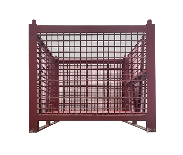 Used HPJ Industries 54″ x 44″ x 40″ Wire Basket 54″ Side – 1 Drop Door with Top Stacking Pegs - Image 5