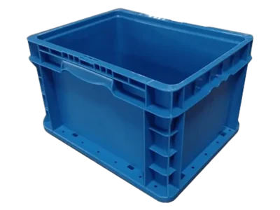 New Monoflo 15" x 12" x 9" Blue Hand Tote Smooth Bottom