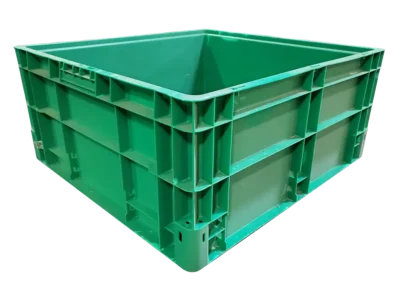 Used HPJ Industries  24" x 22" x 11" Green Hand Tote Smooth Bottom