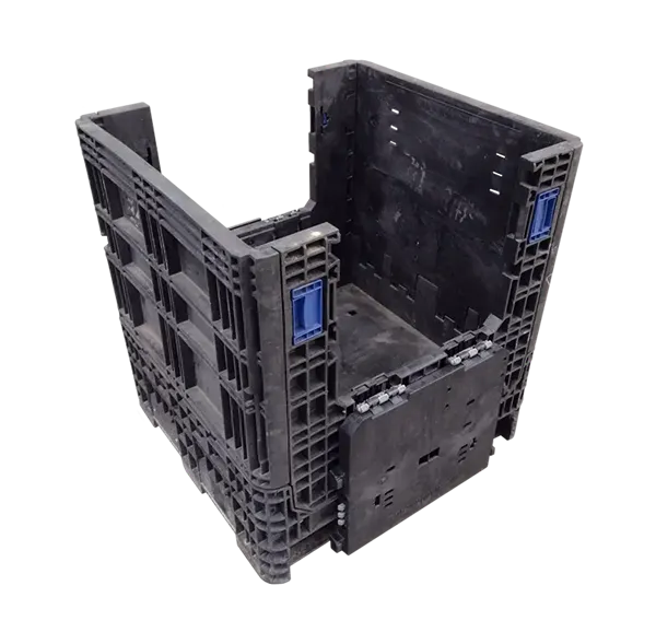 Reconditioned HPJ Industries 30" x 32" x 25" All Black All Good Runner Bulk Container - Image 7