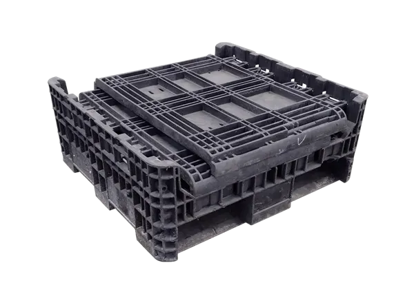 Reconditioned HPJ Industries 30" x 32" x 25" All Black All Good Runner Bulk Container - Image 2