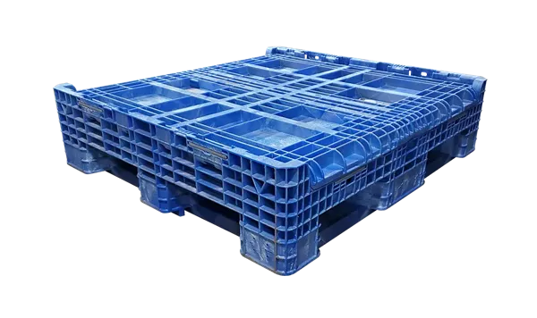 Reconditioned HPJ Industries 45" x 48" x 34" All Blue All Good Runner Bulk Container - Image 6