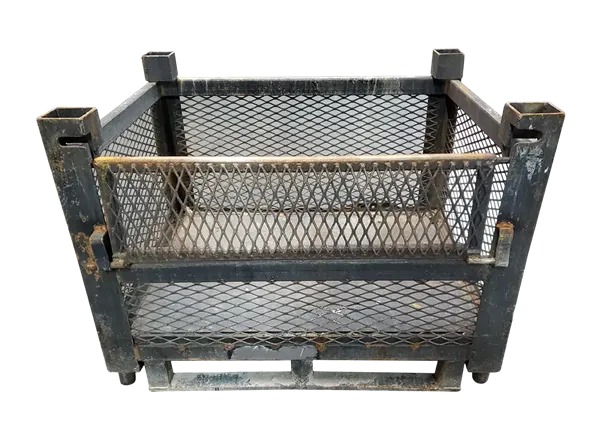 Used HPJ Industries 36.5" x 28" x 27" Wire Basket - 1 Drop Door 36.5" Side - Image 3