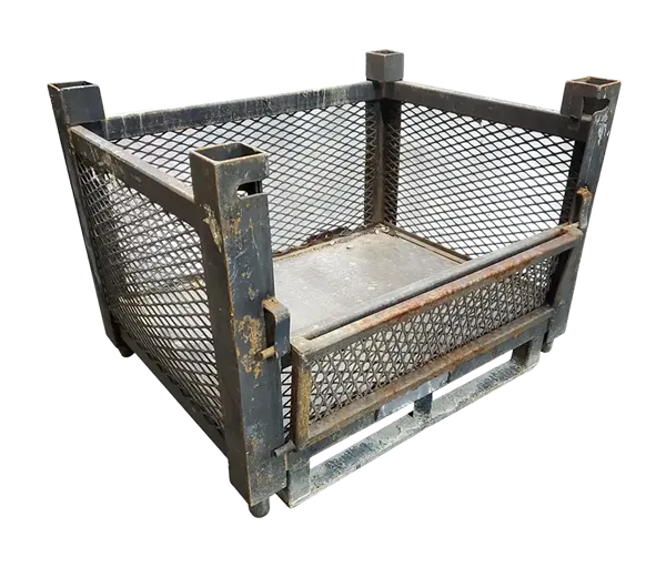Used HPJ Industries 36.5" x 28" x 27" Wire Basket - 1 Drop Door 36.5" Side - Image 4