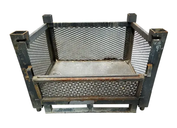 Used HPJ Industries 36.5" x 28" x 27" Wire Basket - 1 Drop Door 36.5" Side - Image 2