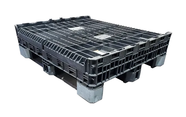 Reconditioned HPJ Industries 40" x 48" x 34" All Black Bulk Container - Image 3