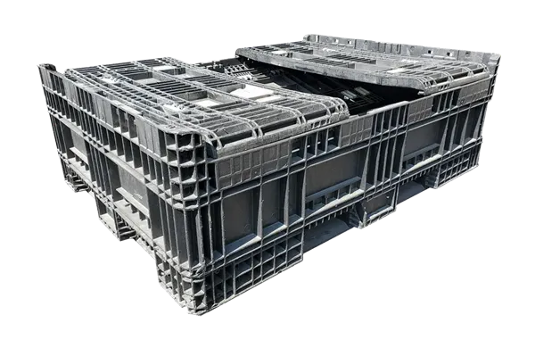 64" x 48" x 42" Reconditioned All Black All Good Runner Bulk Container - 4 Doors - Image 3
