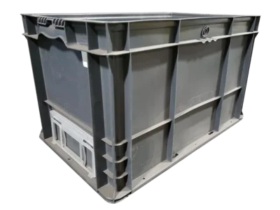 Used HPJ Industries 24" x 15" x 14" Gray Hand Tote Reinforced Bottom