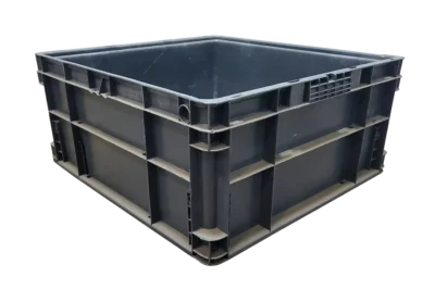 Used HPJ Industries 24" x 22" x 11" Gray Hand Tote Reinforced Bottom