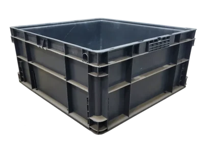 Used HPJ Industries  24" x 22" x 11" Gray Hand Tote Reinforced Bottom