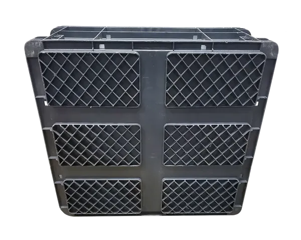 Used HPJ Industries  24" x 22" x 11" Gray Hand Tote Reinforced Bottom - Image 4