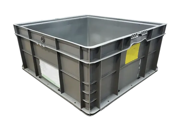 Used HPJ Industries  24" x 22" x 11" Gray Hand Tote Reinforced Bottom - Image 5