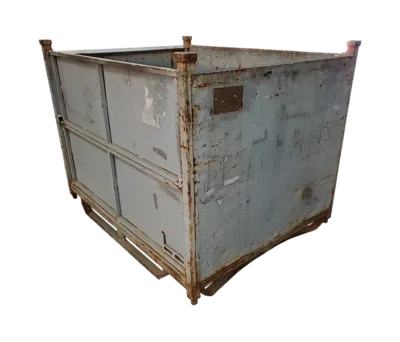 Used HPJ Industries 62" x 48" x 47" Steel Tub - 2 Drop Doors 62" Sides