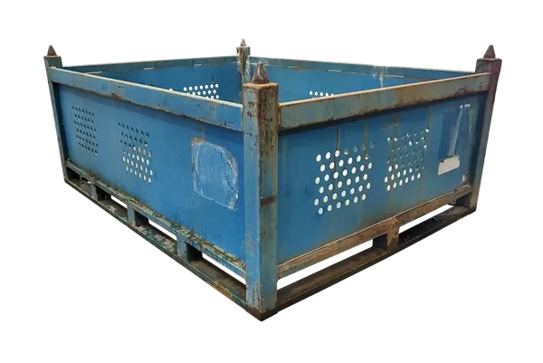 Used HPJ Industries 63" x 48" x 27" Steel Tub No Drop Doors