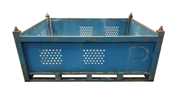 Used HPJ Industries 63" x 48" x 27" Steel Tub No Drop Doors - Image 3