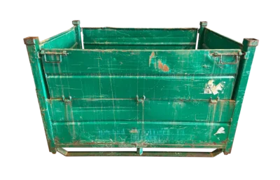 Used HPJ Industries 64" x 44" x 42" Steel Tub - 2 Drop Doors 64" Sides