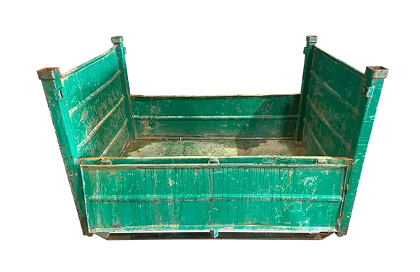 Used HPJ Industries 64" x 44" x 42" Steel Tub 64" Side - 2 Drop Doors - Image 3