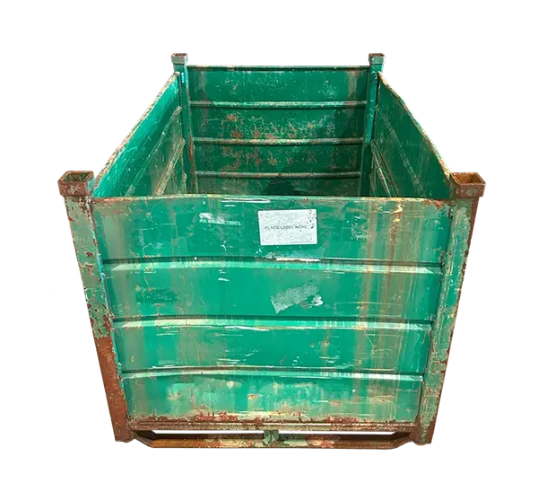 Used HPJ Industries 64" x 44" x 42" Steel Tub 64" Side - 2 Drop Doors - Image 4