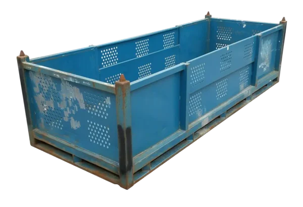 Used HPJ Industries 128" x 48" x 36" Steel Tub - 2 Drop Doors 128" Side