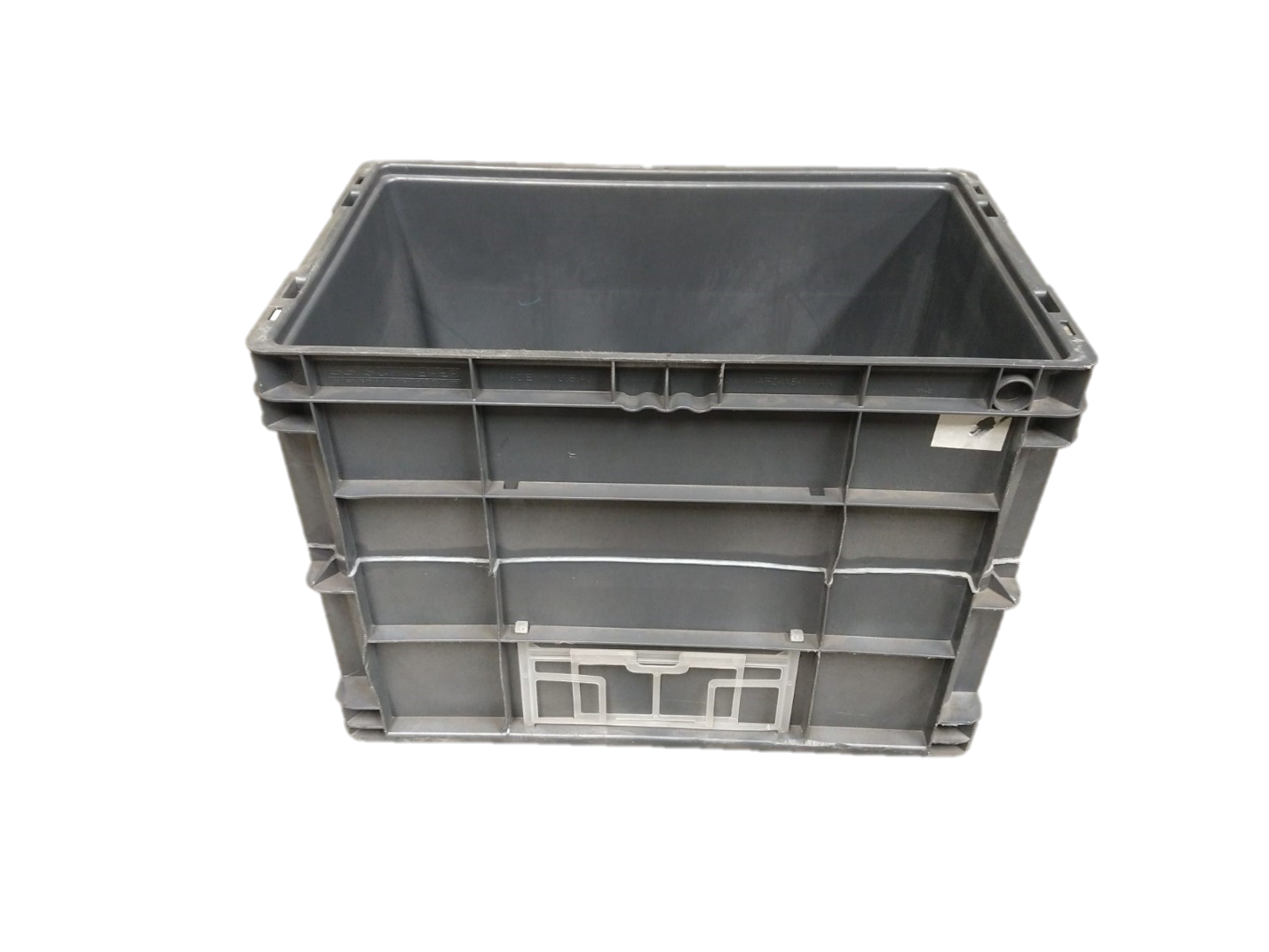 Used HPJ Industries 24" x 15" x 16" Gray Cut/Weld Hand Tote Reinforced Bottom