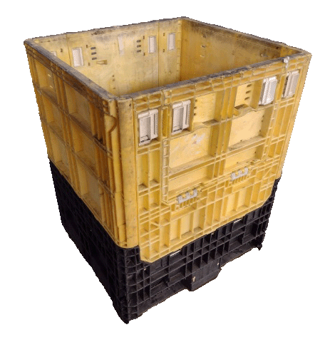 Reconditioned HPJ Industries 30" x 32" x 39" Mixed Color Bulk Container