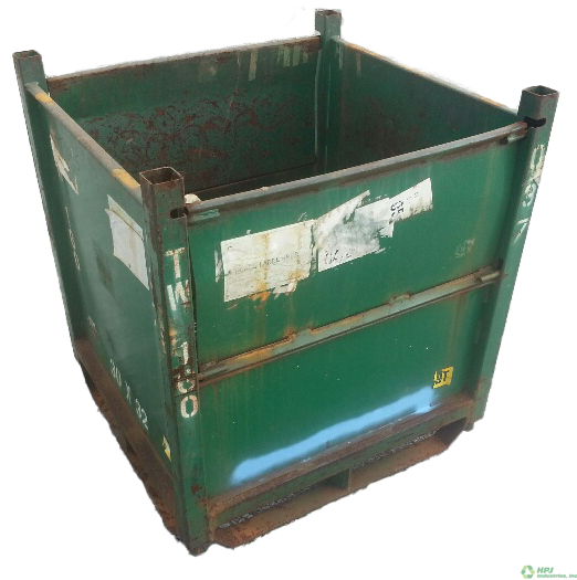 Used HPJ Industries 30" x 32" x 32" Steel Tub 32" Side - 2 Drop Doors