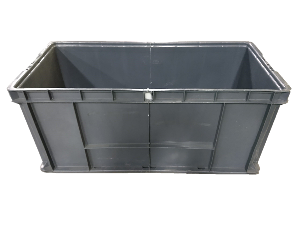 Used HPJ Industries 32" x 15" x 14" Gray Cut/Weld Hand Tote Reinforced Bottom - Image 3
