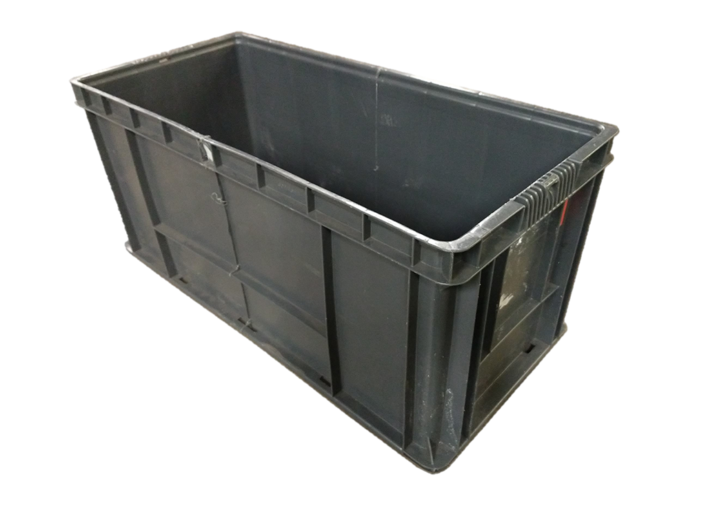 Used HPJ Industries 32" x 15" x 14" Gray Cut/Weld Hand Tote Reinforced Bottom