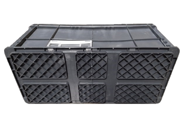 Used HPJ Industries 32" x 15" x 14" Gray Cut/Weld Hand Tote Reinforced Bottom - Image 2