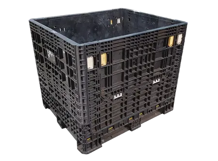 Reconditioned HPJ Industries 40" x 48" x 39" All Black Bulk Container