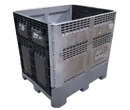 Reconditioned HPJ Industries 40" x 48" x 46" Mixed Color No Drop Door Bulk Container