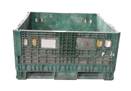 Reconditioned HPJ Industries 45" x 48" x 25" All Green All Good Runner Bulk Container