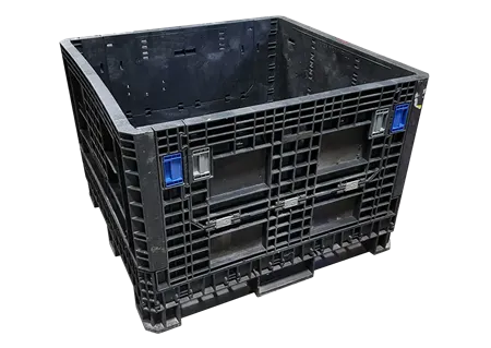 Reconditioned HPJ Industries HDR/HDRNV 45" x 48" x 34" All Black All Good Original Runner Bulk Container