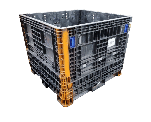 Reconditioned HPJ Industries 45" x 48" x 39" All Black All Good Runner Bulk Container
