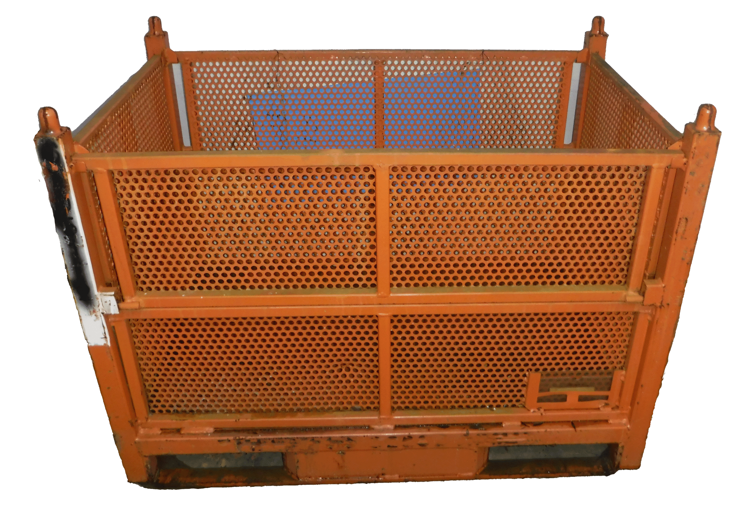 Used HPJ Industries 48" x 30" x 34.5" Perforated Steel Tub - 4 Drop Doors