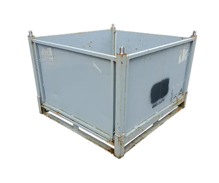 Used HPJ Industries 48" x 45" x 34" Steel Tub - Stow Away Doors 45" Sides