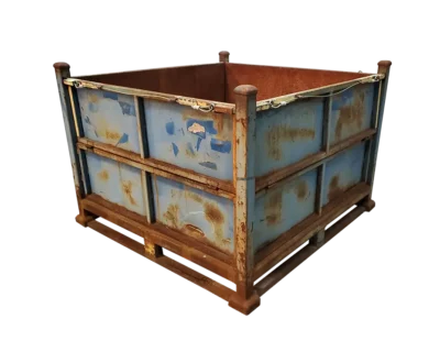 Used HPJ Industries 49" x 47" x 34" Steel Tub - 4 Drop Doors