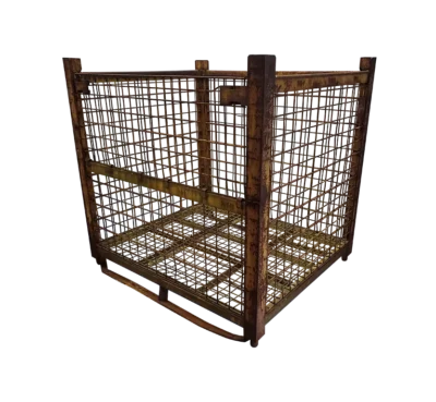 Used HPJ Industries 53" x 44" x 51" Wire Basket - 1 Drop Door 53" Side