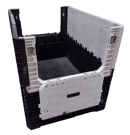 Reconditioned Ropak Mixed Color Bulk Container - 2 Drop Doors - Image 2