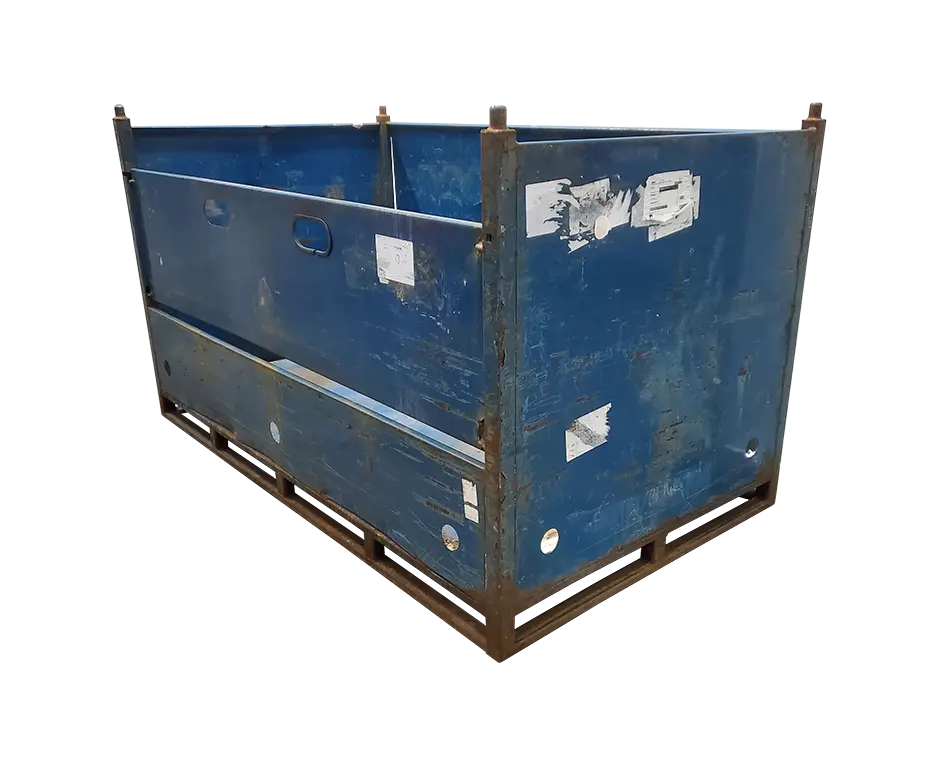 Used HPJ Industries 86" x 48" x 49" Steel Tub - 1 Drop Door 86" Side