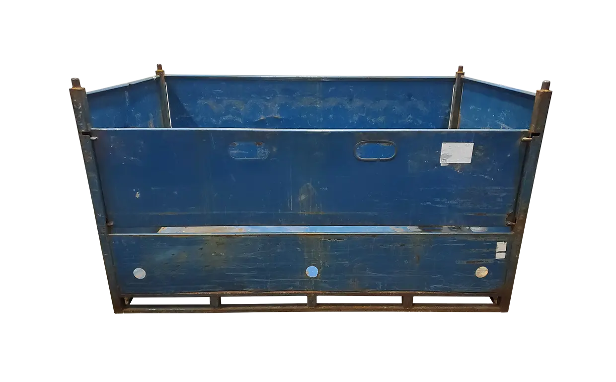 Used HPJ Industries 86" x 48" x 49" Steel Tub - 1 Drop Door 86" Side - Image 4