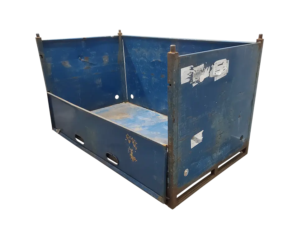 Used HPJ Industries 86" x 48" x 49" Steel Tub - 1 Drop Door 86" Side - Image 3