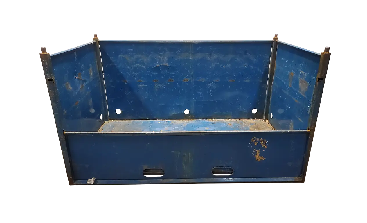 Used HPJ Industries 86" x 48" x 49" Steel Tub - 1 Drop Door 86" Side - Image 2