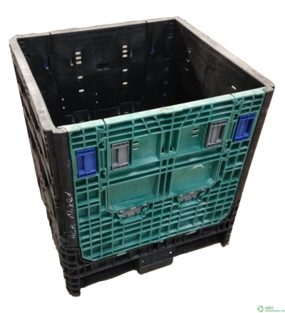 Reconditioned HPJ Industries 30" x 32" x 34" Mixed Color Bulk Container