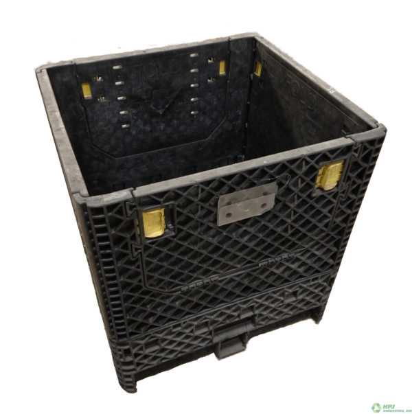 Reconditioned HPJ Industries 30" x 32" x 34" All Black Bulk Container