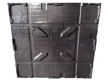New Monoflo 45" x 48" All Black 9-Leg Pallet Lid
